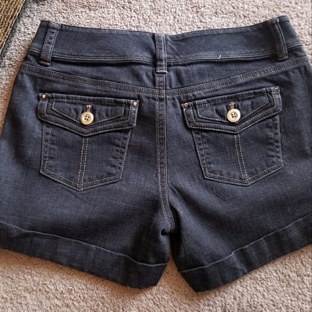 White house/Black Market Posh dark denim shorts